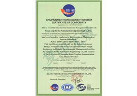 环境管理体系证书（英文版）